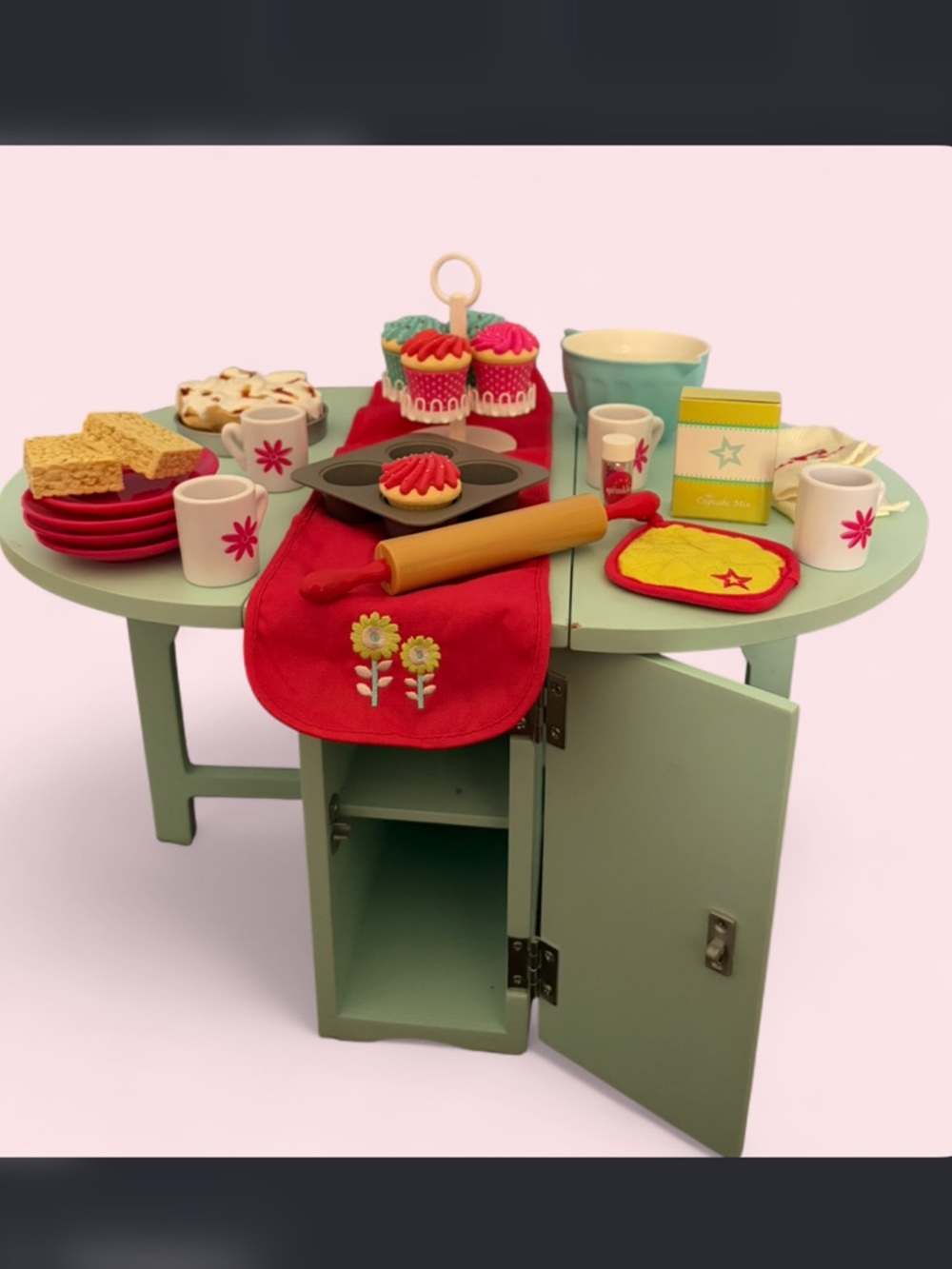 American Girl Play Kitchen and Baking Set